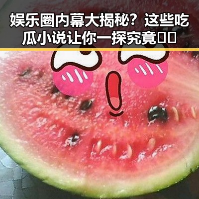 娱乐圈内幕大揭秘？这些吃瓜小说让你一探究竟🎬✨
